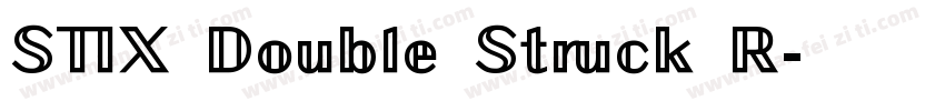 STIX Double Struck R字体转换